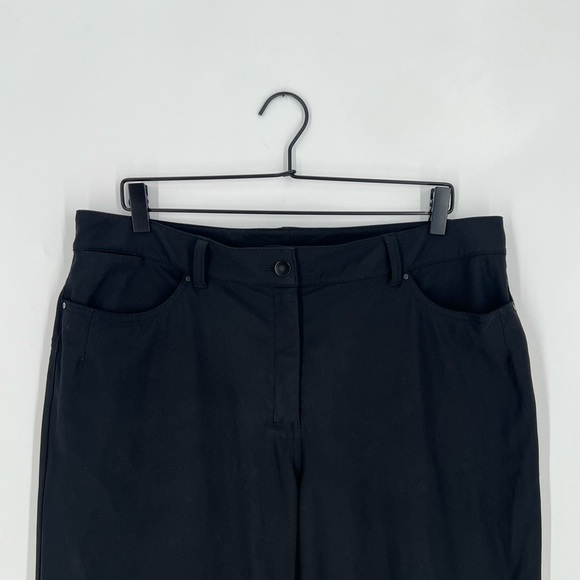 Lululemon Black Cropped Ankle Wide Leg Pants - Picture 1 of 6